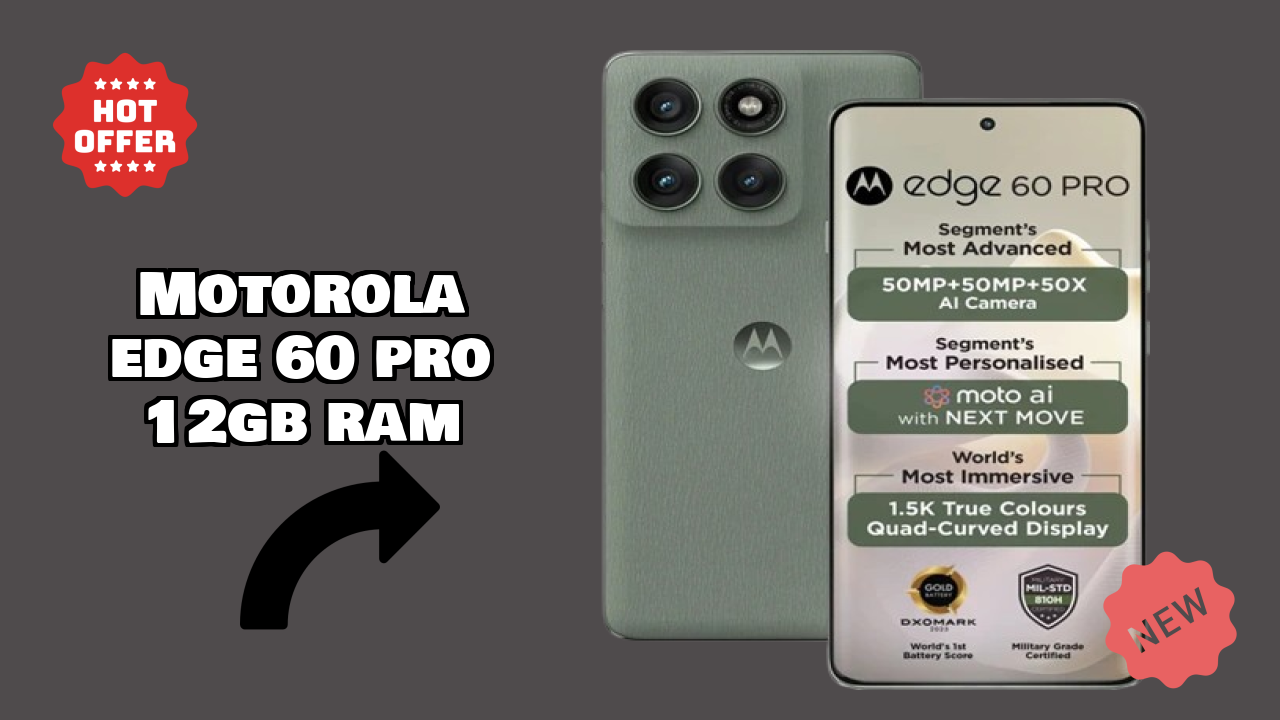 Motorola Edge 60 Pro 12GB RAM Battery Life: 6000 MAh How Long Lasts