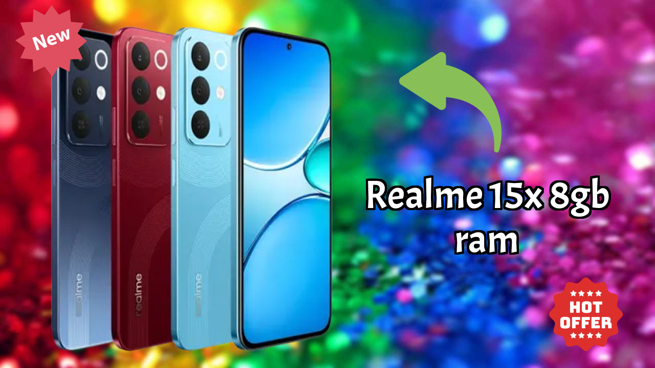 Realme 15x 8GB RAM Display Size: 6.8 Inches (17.27 Cm) Screen Test